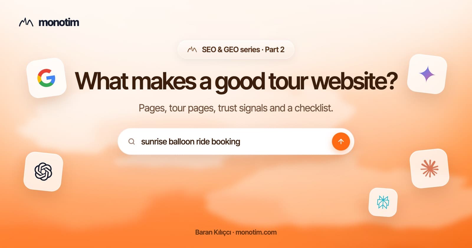 What should a good tour operator website include? Tour page, trust signals and a booking button