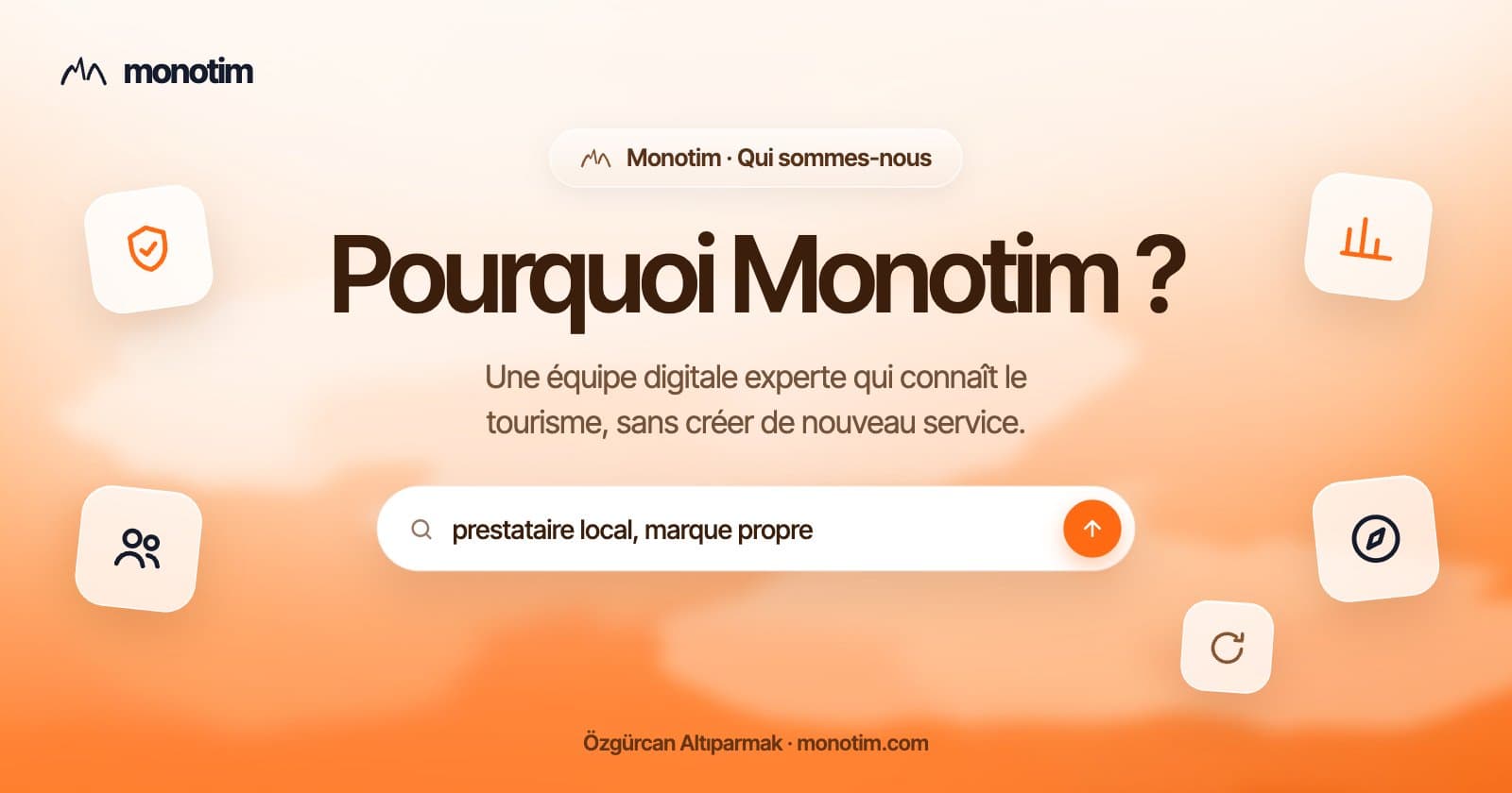 Pourquoi Monotim ? Une équipe digitale experte pour les prestataires de tours et d'activités
